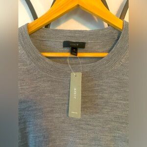 JCrew NWT 100% Merino Wool Women’s Grey Sweater- size XS